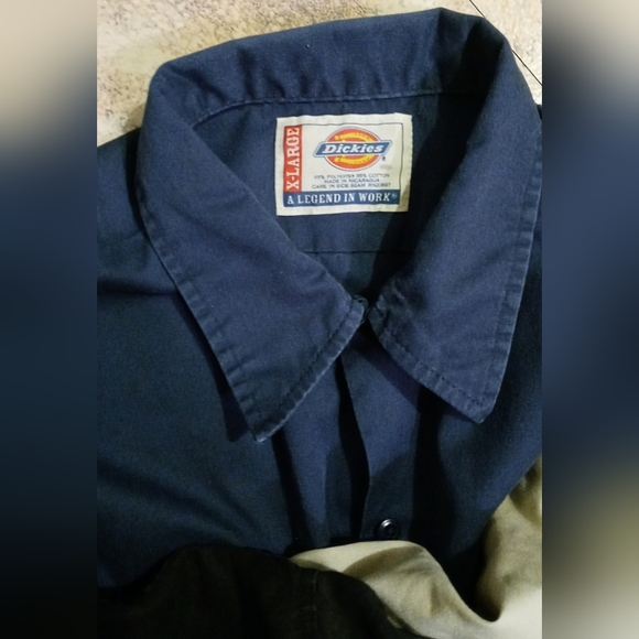 🤑5/$12 (3) Men's Short Sleeve Work Shirt Bundle Size XL - Picture 3 of 9